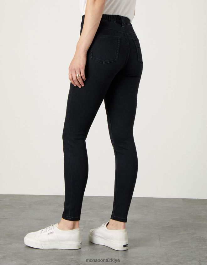 Monsoon kadınlar Janey premium-touch jeggings JH86BT1147 Giyim siyah