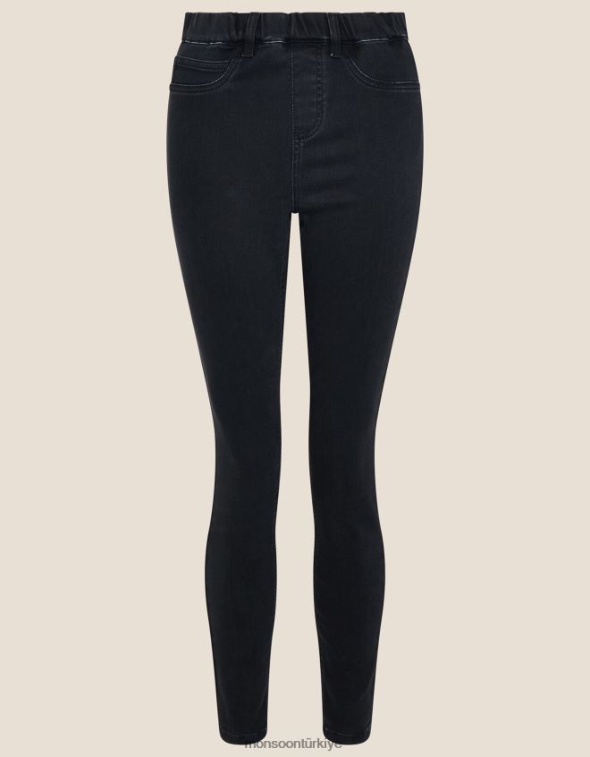 Monsoon kadınlar Janey premium-touch jeggings JH86BT1147 Giyim siyah