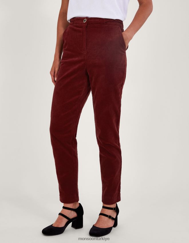 Monsoon kadınlar düz paça fitilli pantolon JH86BT89 Giyim bakır