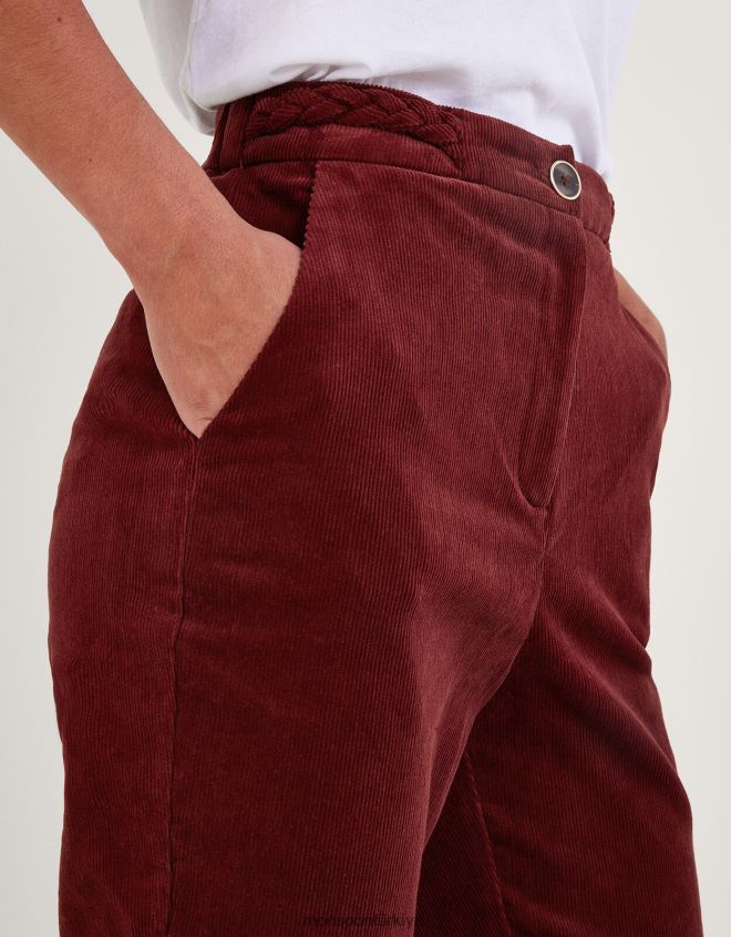Monsoon kadınlar düz paça fitilli pantolon JH86BT89 Giyim bakır