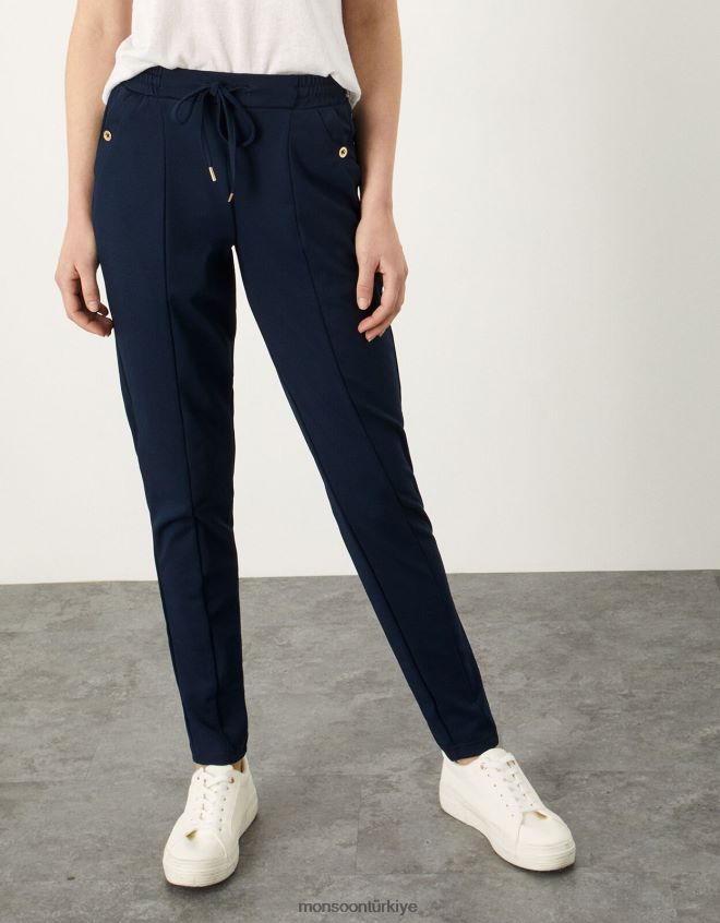 Monsoon kadınlar layla koşucular JH86BT875 Giyim Mavi Donanma)