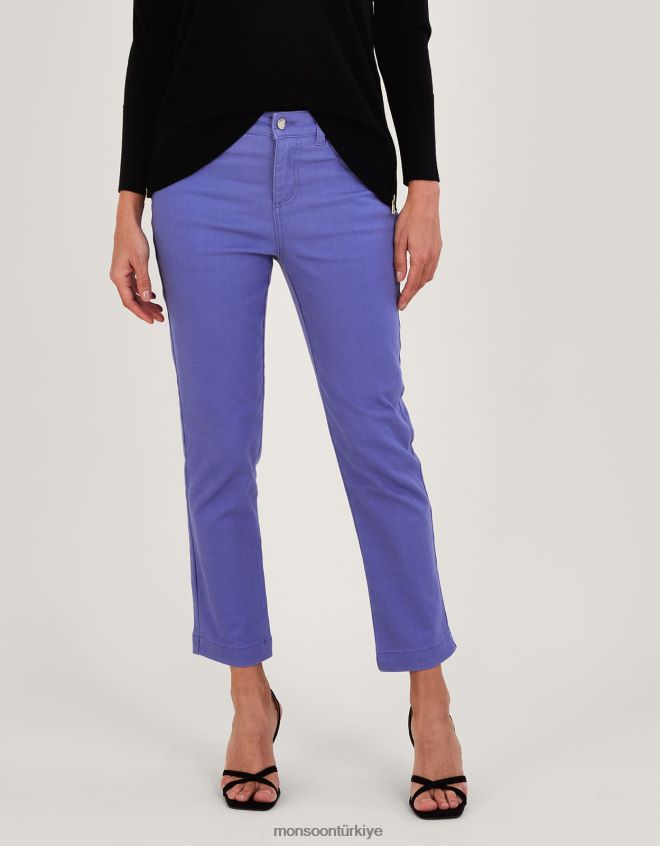 Monsoon kadınlar safaia sürdürülebilir pamuktan kesilmiş skinny jean pantolon JH86BT857 Giyim mavi (kobalt)