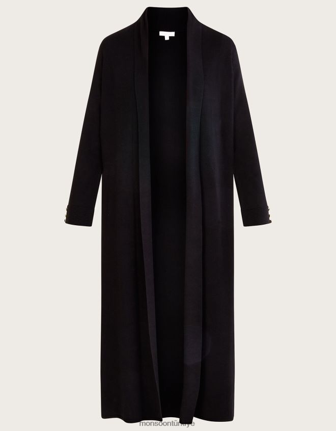 Monsoon kadınlar lenzing ecoverolu şal kaban JH86BT775 Giyim siyah