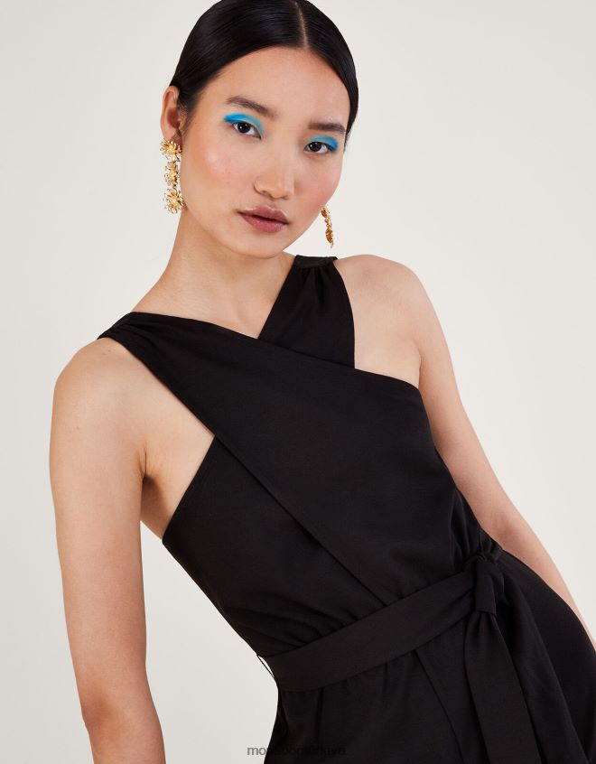 Monsoon kadınlar jersey akıllı çapraz tulum JH86BT136 Giyim siyah