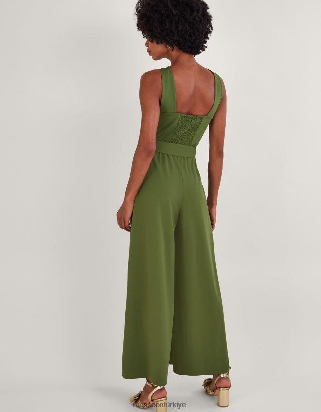 Monsoon kadınlar jersey akıllı çapraz tulum JH86BT881 Giyim yeşil (haki)