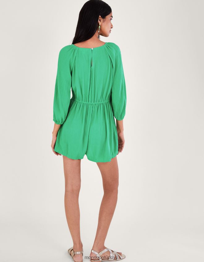 Monsoon kadınlar uzun kollu süslenmiş tulum JH86BT151 Giyim yeşil