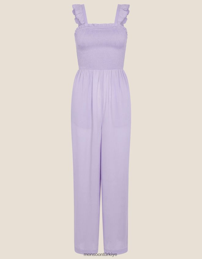 Monsoon kadınlar yakut fırfır askılı tulum JH86BT697 Giyim mor (leylak)