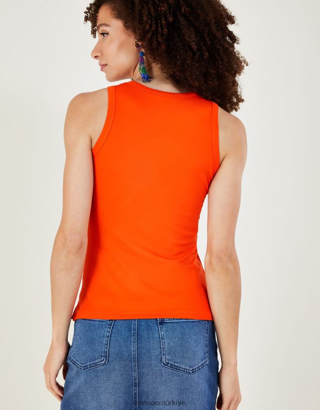 Monsoon kadınlar lenzing ecoverolu jarse cami atlet JH86BT249 Giyim turuncu